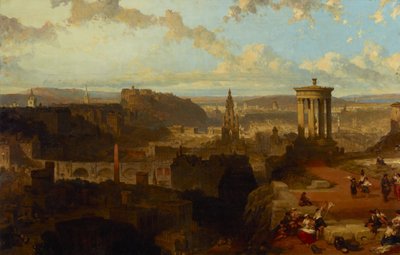 Edinburgh vom Calton Hill von David Roberts